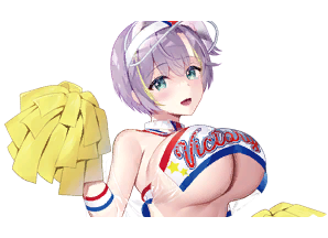 【乳揺れチアガール】アシュレイの画像