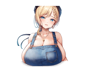 【ハミ乳オーバーオール】シャリクの画像